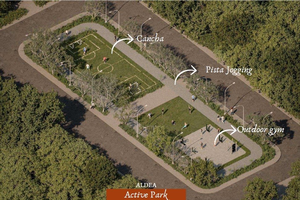 Vista aérea Active Park ALDEA